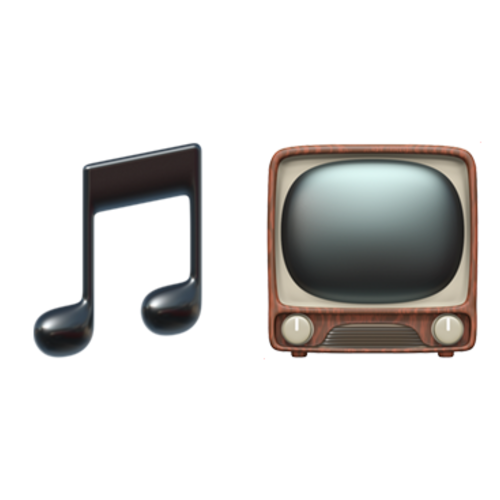 🎵📺 Emoji Domain iOS rendering